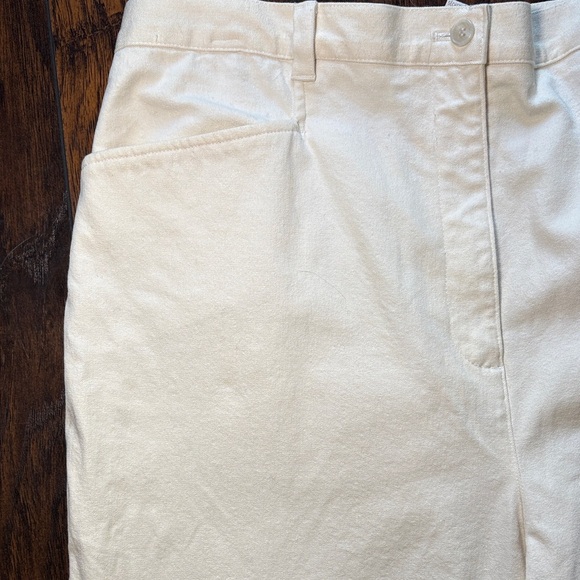 Jones New York Sport White Cotton Pants Women’s 16W Straight Leg Comfort Waist - Picture 4 of 7